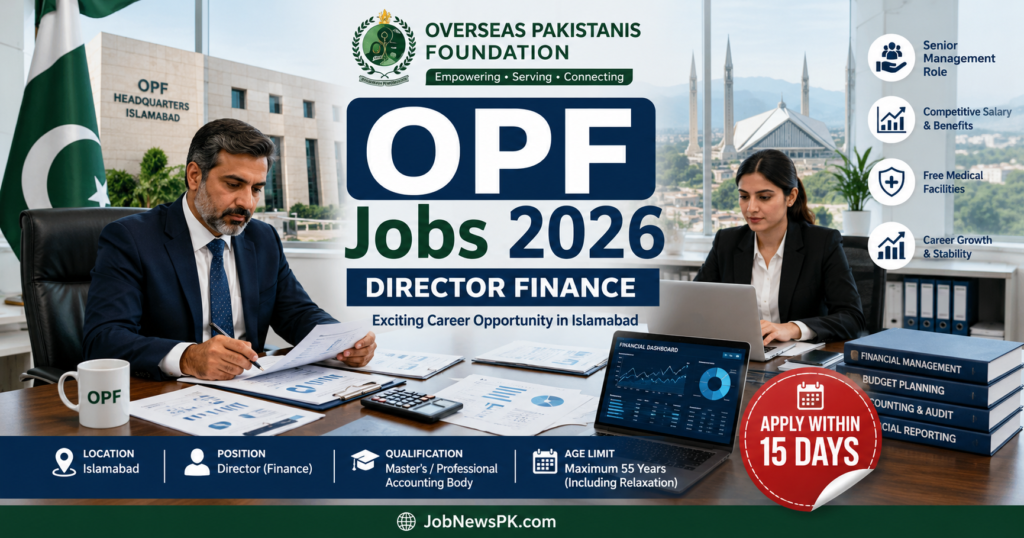 Overseas Pakistanis Foundation Director Finance Jobs 2026 Advertisement