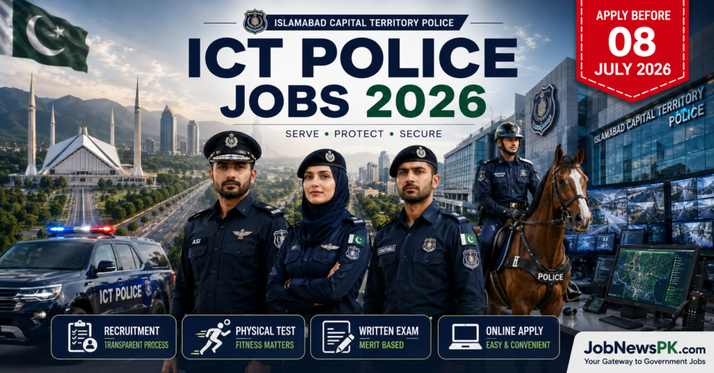 ICT Police Jobs 2026 Islamabad Police Executive Staff Advertisement